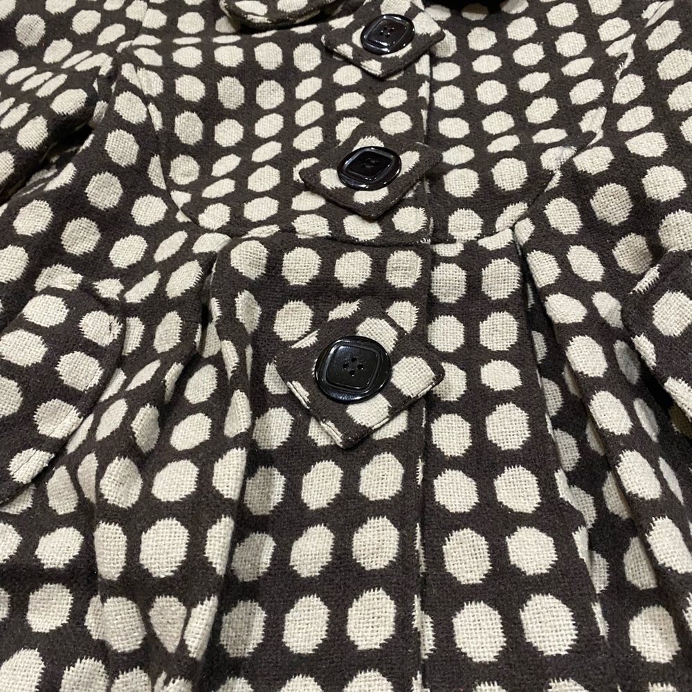 Polkadot Pea Coat - Picture 6 of 9